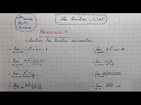 calcul de limites -quand x tend vers plus ou moins l'infini