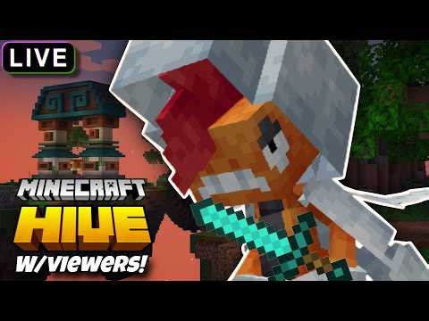 Minecraft Hive Multiplayer with Viewers LIVE! (Ft. Trickster and Trinoplex) Stream #180