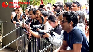 Journalists from Asia-Pacific countries enjoy harmony between humans and nature in SW China's Guizhou On Oct. 22, #journalists from Asia-Pacific countries enjoyed the #harmony between humans and nature at the Qianling Mountain Park in Guiyang city, southwestern China's #Guizhou Province. This park is a harmonious blend of a renowned mountain, beautiful waters, and adorable pandas and monkeys. It is not only a great place for Guiyang citizens to relax, but also a good choice for both domestic and