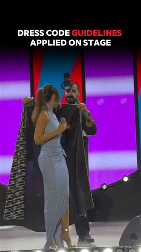 Lebanon’s Nightlife Guide 🎉 | Abaya handed to Nancy Ajram live mid-performance. Original video @musicnationme #NancyAjram #Riyadh #Wensehran #Nightlife | Instagram