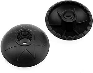 Trekking Poles Mud Baskets - 2X Round Hiking Walking Stick Baskets Tips | Trekking Pole Tips Protector, Hiking Pole Tips Rubber Cover, Walking Stick Replacement Accessory for Hiking