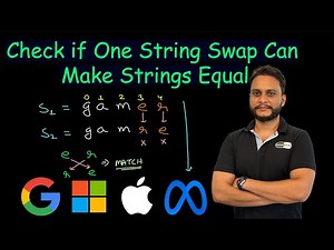 Check if One String Swap Can Make Strings Equal | Leetcode 1790