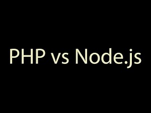 PHP vs Node.js. Быстрый старт - работа под Windows