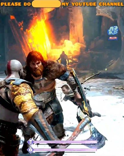 KRATOS BATTLE WITH MAGNI & MODI BOSS GOD OF WAR 2018 #youtubeshorts #gaming #shorts