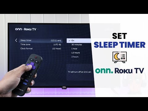 ONN. Roku TV How to Set Sleep Timer!