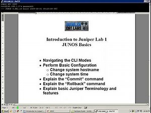 Introduction to Juniper Networking Lab 1 (New to Juniper network devices? Start here!)