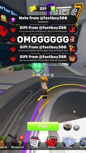 Getting GIFTED In Roblox rivals! #rivals #roblox #gift