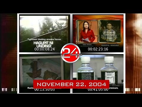 24 ORAS - Hagupit ni BAGYONG Unding Coverage [22-NOV-2004]