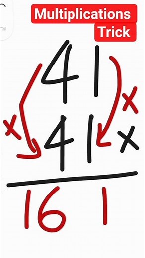 41×41 Multiplication Trick 🔥 Fastest Method Ever!