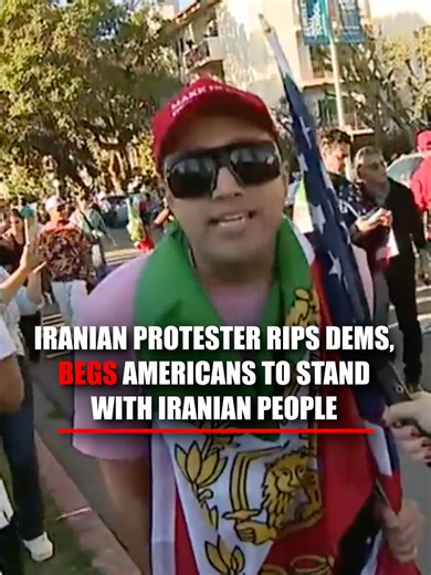 ‘I’M DONE WITH THEM’: Iranian protester slams Democrats for silence on Iran unrest as death toll reportedly reaches thousands, after years of anti-Israel, pro-Palestinian protests. “Just acknowledge the truth. Islamist Marxism is a terrorist entity.” “American people, this is not about being politically correct. This is not about Islam. This is not about religion. This is about a cult. I beg you, I urge everyone — Democrat, Republican — please stand for the people of Iran this time. Please stand