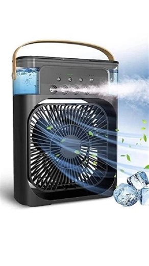 Nova on Instagram: "Portable Air Conditioner Fan, Mini Evaporative, 1/2/3 H Timer, 3 Wind Speeds and 3 Spray Modes for Office, Home, Dorm, Travel ✅Personal Air Cooler & Air Humidifier - It is not only an personal air cooler, but also an air humidifier. You can use the small evaporative air cooler all year round, cooling you in hot summer and humidifying the air in dry autumn and winter. A full tank of water can continuously keep spraying for 2-6 hours (depending on the speed). ✅Adjustable Wind S