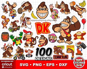 Donkey Kong 100 Cliparts Bundle: SVG Cut Files for Cricut / Silhouette (craft Supply) - Etsy