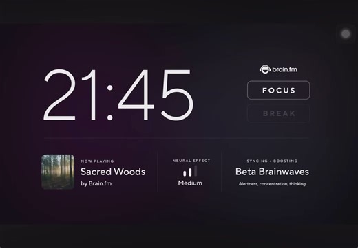 Focus music maximum focus by Brain.fm 30 minute Pomodoro deep work session