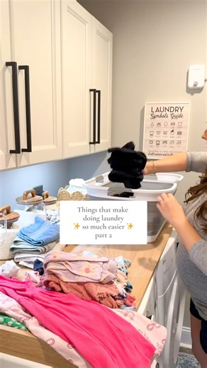 Susie Lake | SAHM Content Creator on Instagram: "Laundry may be a never ending task but that doesn’t mean we can’t find ways to make it easier! ✨ Comment “laundry” and I’ll message you everything from this video. #laundry #laundryhacks #laundrytips #laundryroom #laundryroutine"