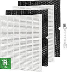 Amazon.com: Laukowind 116130 Replacement Filter H for Winix 5500-2 AM80 Air Purifier True Activated Carbon Pre-Filters 2 Pack Washable Advanced Control Filter and 2 Pack PlasmaWave Odor Reducing Carbon Filters : Home & Kitchen