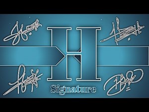 H signature style of your name / World best premium h signature design