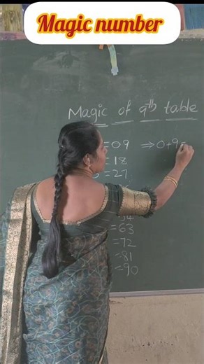 why number 9 is so magical ##MathsMagic#9TableTrick#MathTricks#MagicNumber9#ViralMath#Shorts#Reels
