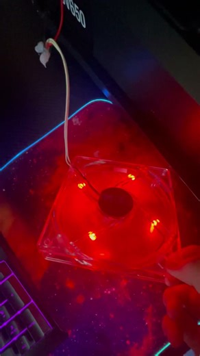 Cooler master led red dc12v computer fan