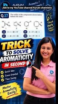 Aromaticity Made EASY in Seconds |CSIR-NET & GATE Chemistry |Aromaticity|IIT jam| pgt | tgt| Aurum