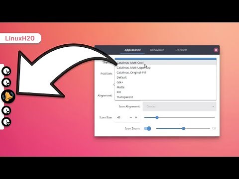 Custom dock for Linux (with new themes)