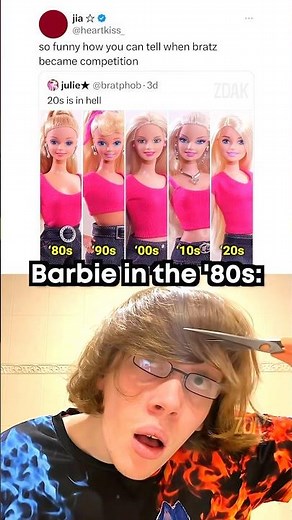 Barbie doll evolution 💀