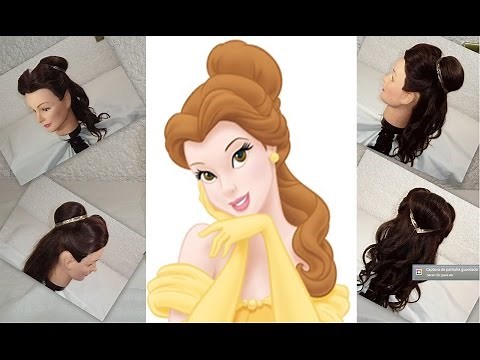 Peinado de la Princesa Bella / Belle princess hairstyle.