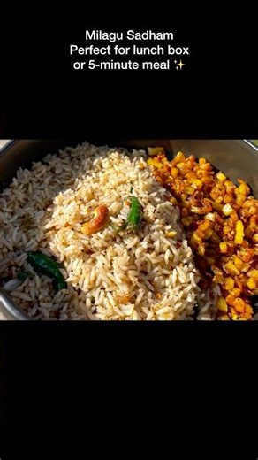 5 mins Lunch box recipe- Pepper Rice #food #cooking #recipe #lunchbox