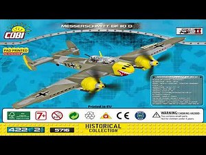 Cobi Instructions | Small Army / WW2 | 5716 | Messerschmitt Bf 110D Plane