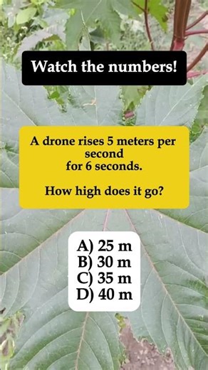 🚁 Drone Rises 5 m/s for 6 Seconds – How High? #shorts #iqvistax #youtubeshorts #drone