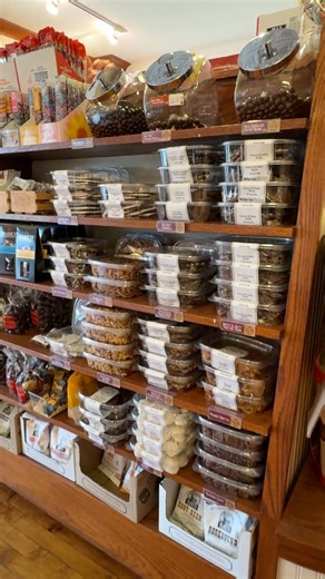 Even Santa’s favorite treats are stacked and ready — and they’re all right here at Palmer’s! 🎅✨ Come shop your holiday must-haves and bring home the sweetness of the season. #PalmerCandy #SantasFavorites #HolidayTreats #FestiveSeason #SweetTraditions #CandyLovers #ShopLocal | Palmer Candy Store