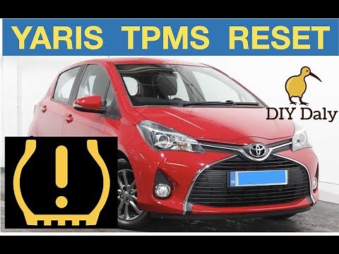 Toyota Yaris TPMS (tyre pressure monitoring system) Reset procedure