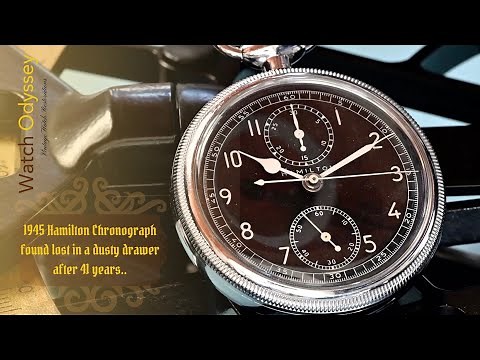1945 Hamilton Model 23 Pocket Watch Restoration. Pilot Navigation By The Stars!