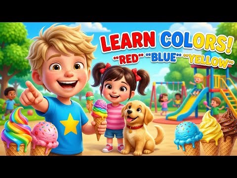 Color Ice Cream Song 🍦🌈 | Learn Colors for Kids | Fun Nursery Rhymes & Kids Songs
