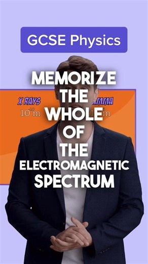 How to Memorise the Electromagnetic Spectrum! 🌊#GCSE #Physics #Revision #waves #CapCut