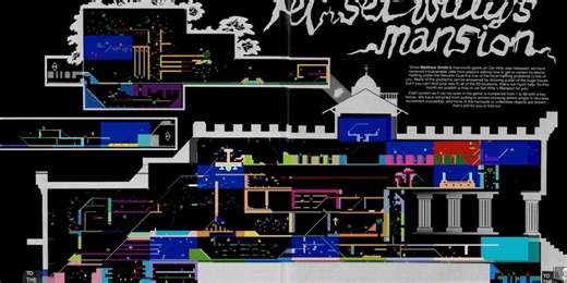 The whole of Jet Set Willy's mansion in one 4k screen