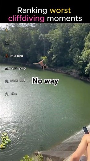 Ranking worst cliffdiving moments
