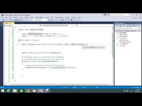 Events in C# & also explained how to declare and raise custom event