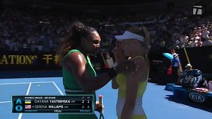 "You're so young, you're amazing" Pure class from Serena Williams 👑 She defeats Yastremska 6-2, 6-1. #AusOpen | Tennis Channel