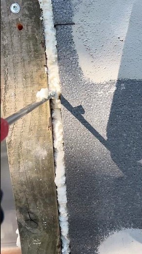 Apply expanding foam insulation to fill and seal gaps between wood beams and masonry walls! 🛠️💨