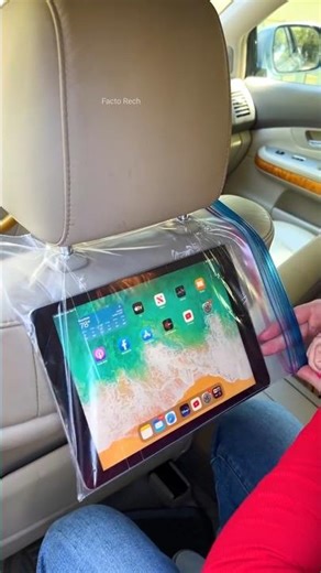 Genius Mom Hack: The DIY Tablet Holder! 🚗📱#fast