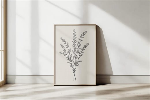 Antique Flower Print | Vintage Botanical Illustration | Floral Wall Art (digital Download) - Etsy