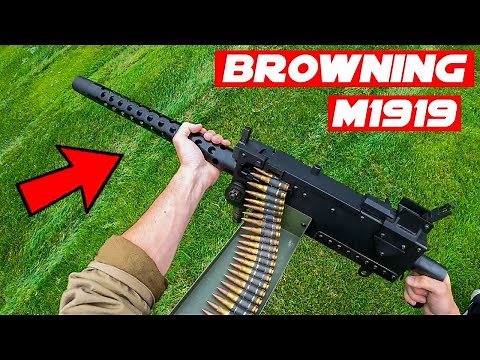 Airsoft WW2 M1919 Squad Automatic Support Gameplay!
