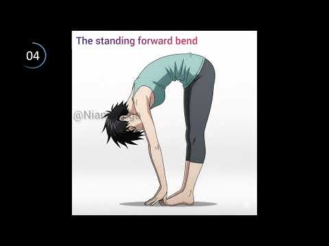 20 yoga poses for beginners Anime character easy and helpful to start exercise #yoga #skills #anime