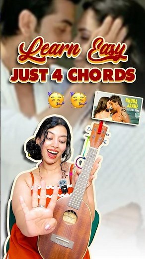Khuda Jaane Ukulele Tutorial | Easy 4 Chords for Beginners | Bachna Ae Haseeno #Shorts
