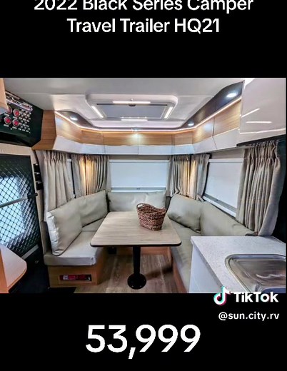 Sun City RV is proud to present this 2022 Black Series Camper Travel Trailer HQ21. Welcome to the off-road travel trailer - the best on the market! Heavy-duty off-road camper trailer lets you enjoy nature - with a touch of luxury. With premium furnishings and European appliances in the interior, this heavy-duty off-grid trailer is durable and chic without compromises! Call Sun City RV today at 6232501371 or stop by! We are open everyday including weekends until 6 pm! We are conveniently located