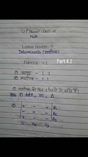 class 12 math exercise 4.1 k all formulas