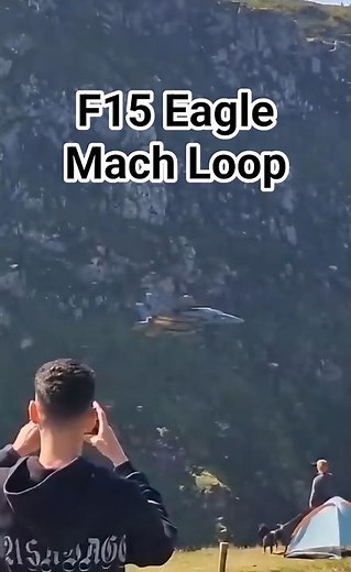 F15 Eagle Swoops In Low Through The Cad West Valley