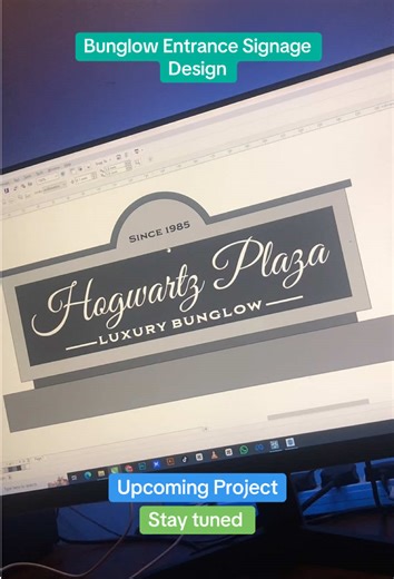 Bunglow Entrance Signage Project #signage #signagedesign #advertisingagency #signboard #entrance