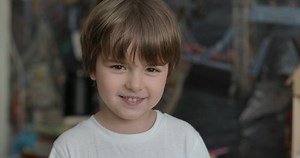 Portrait Happy Little Child Bursting Laugh Stock Footage Video (100% Royalty-free) 1095527469 | Shutterstock