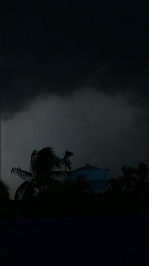 Lightning Storm in the Night Sky ⚡ Heavy Rain & Thunder
